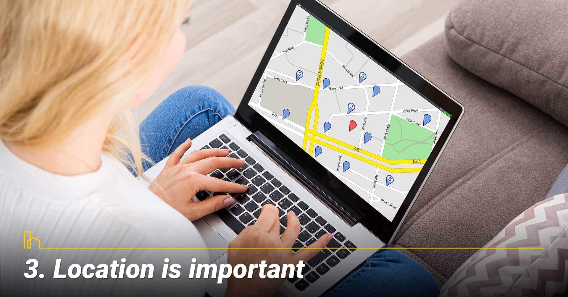 Location is important, location location location Location is important, location location location