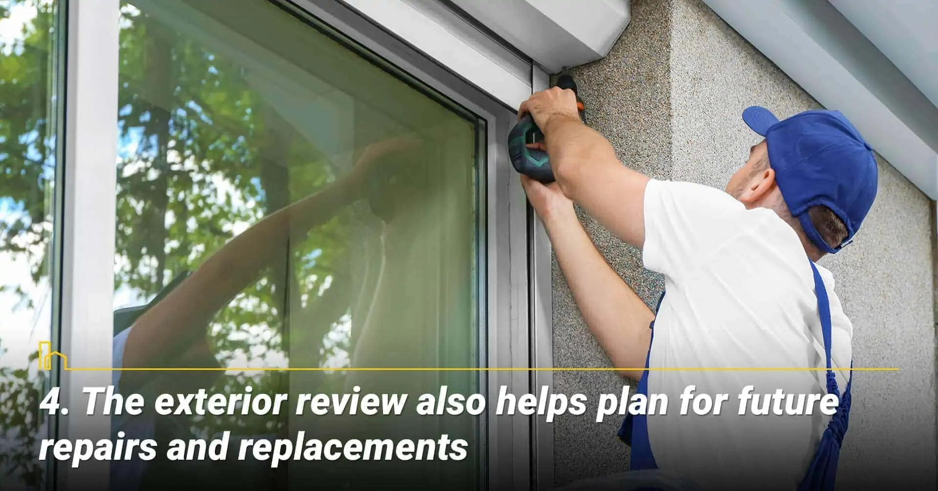 The exterior review also helps plan for future repairs and replacements, home inspection report helps potential home buyers anticipate for future repairs
