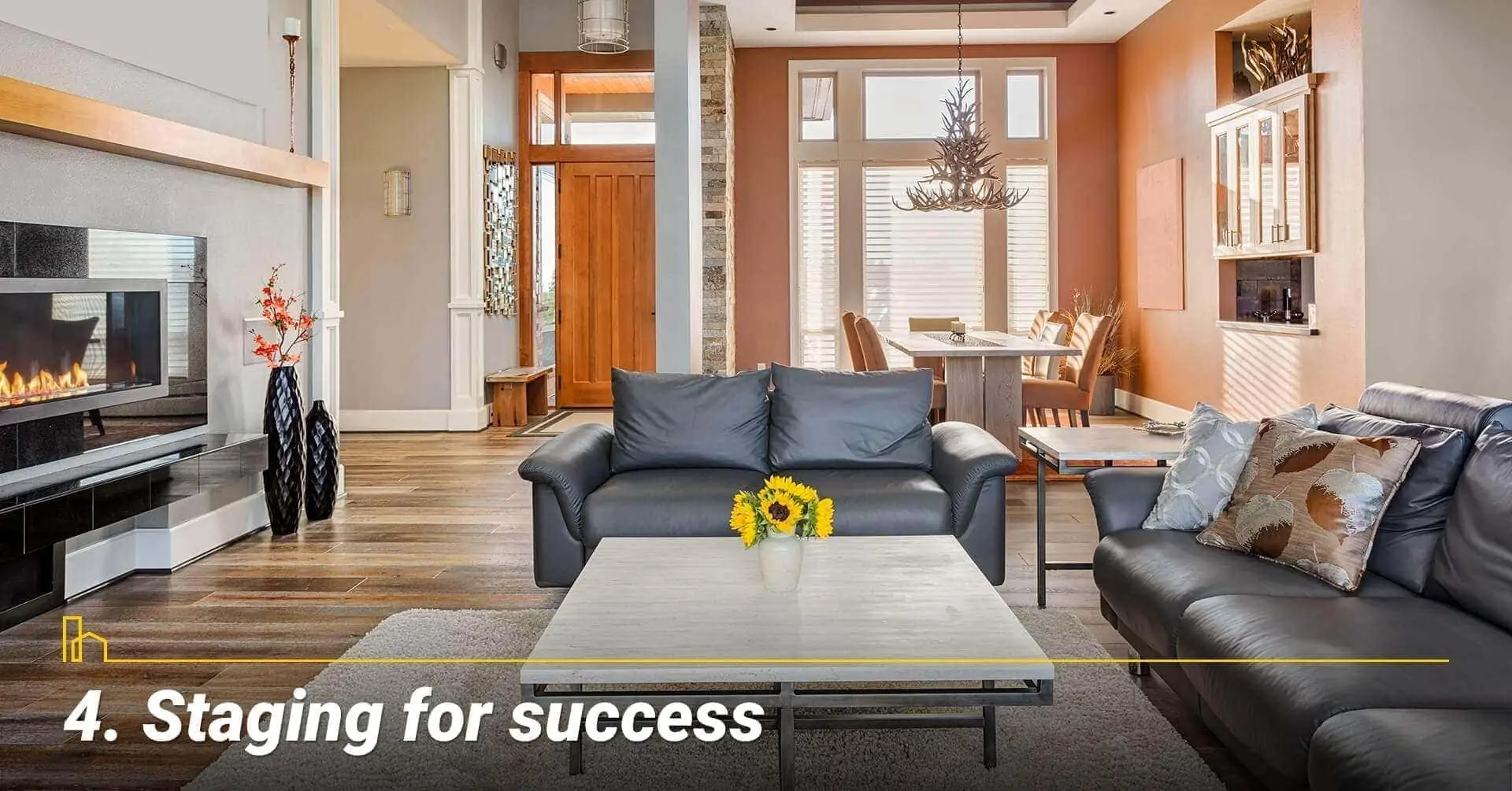 Staging for success, let the professional stager do the job