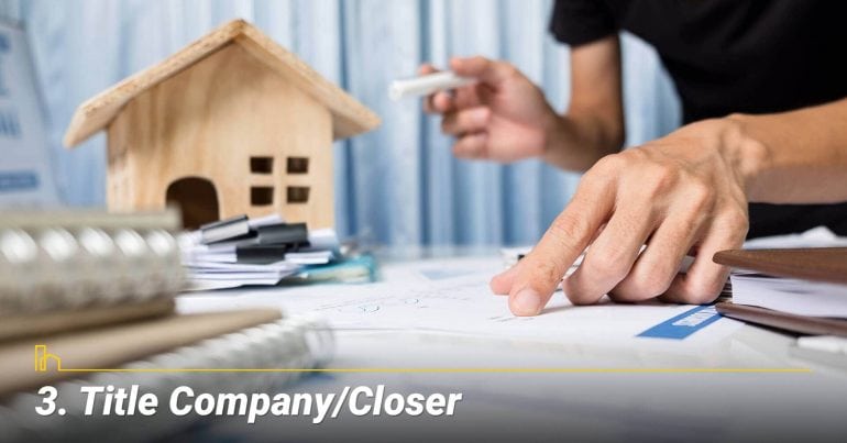 Title Company/Closer Title Company/Closer