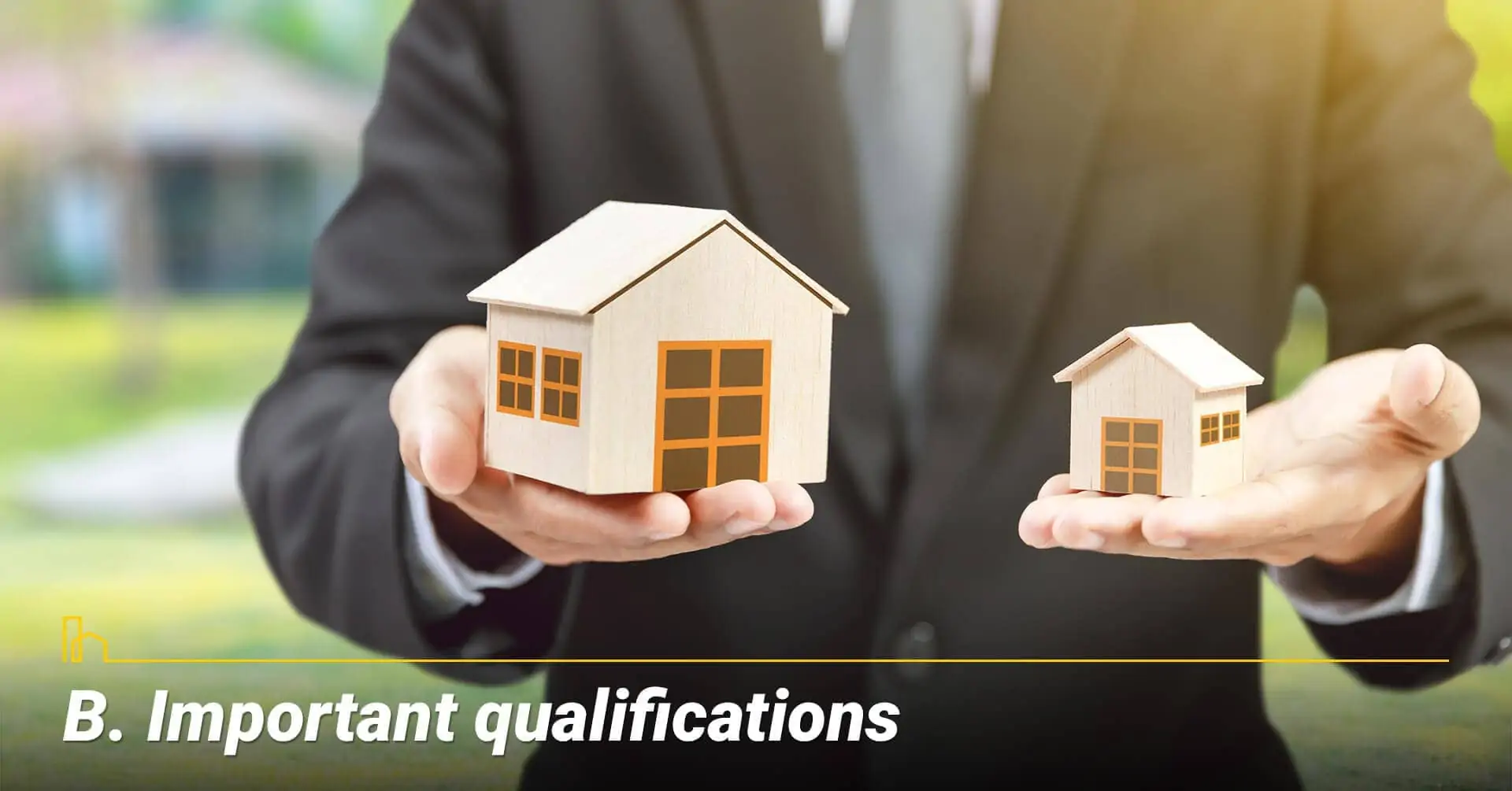 Important qualifications, qualified agent
