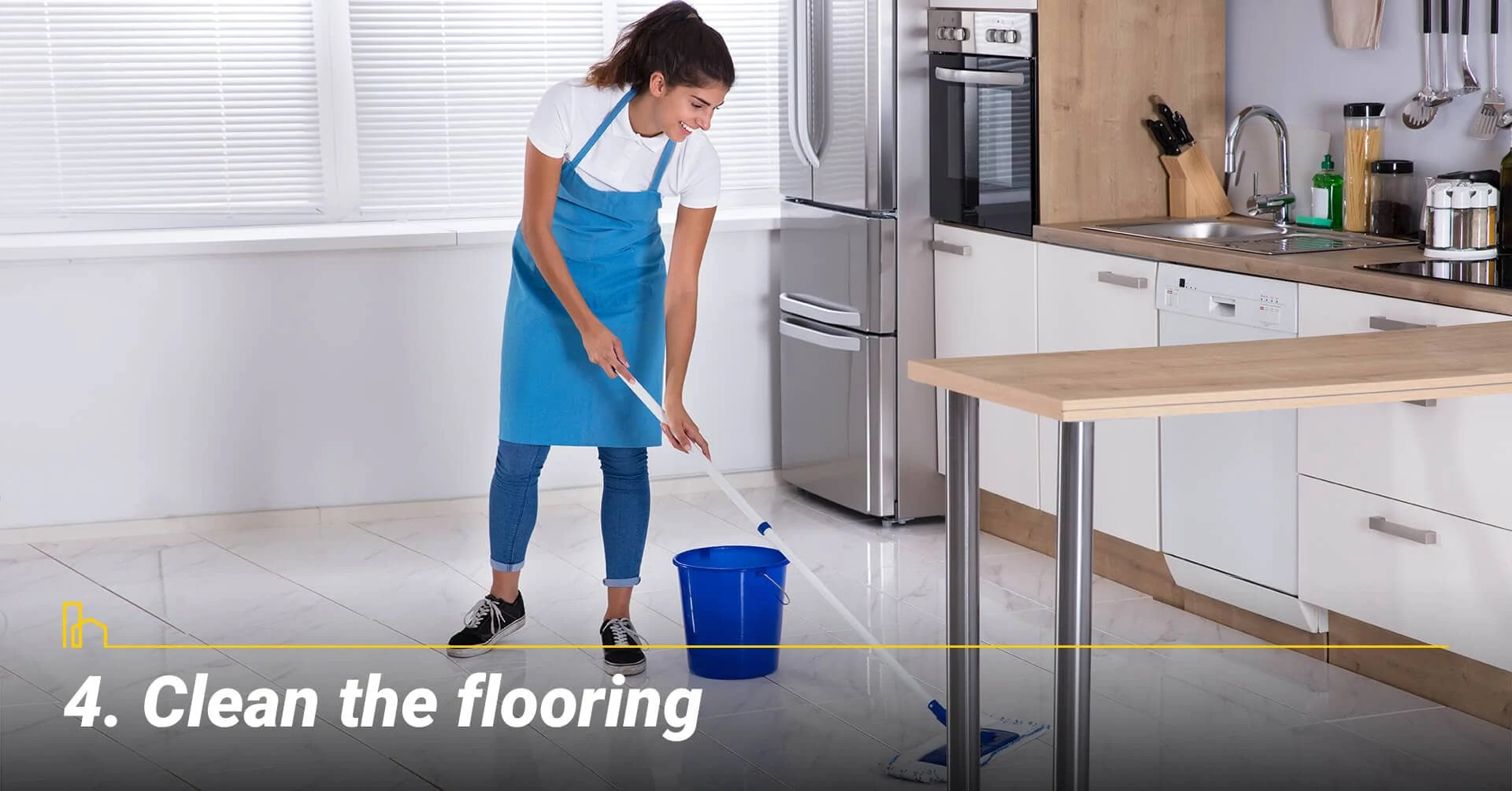 Clean the flooring, keep the floor clean