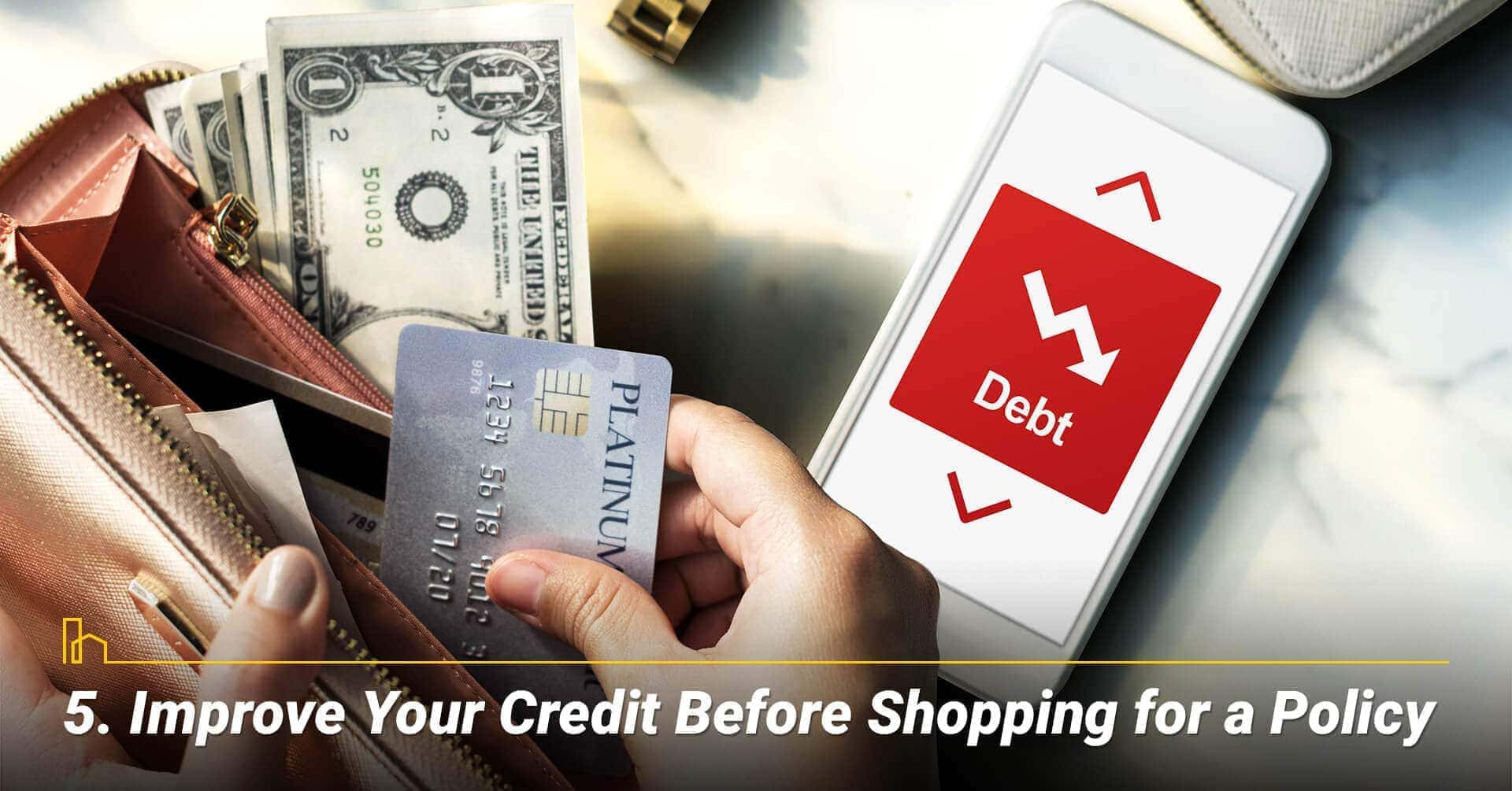 Improve Your Credit Before Shopping for a Policy, improve your credit score for better rate