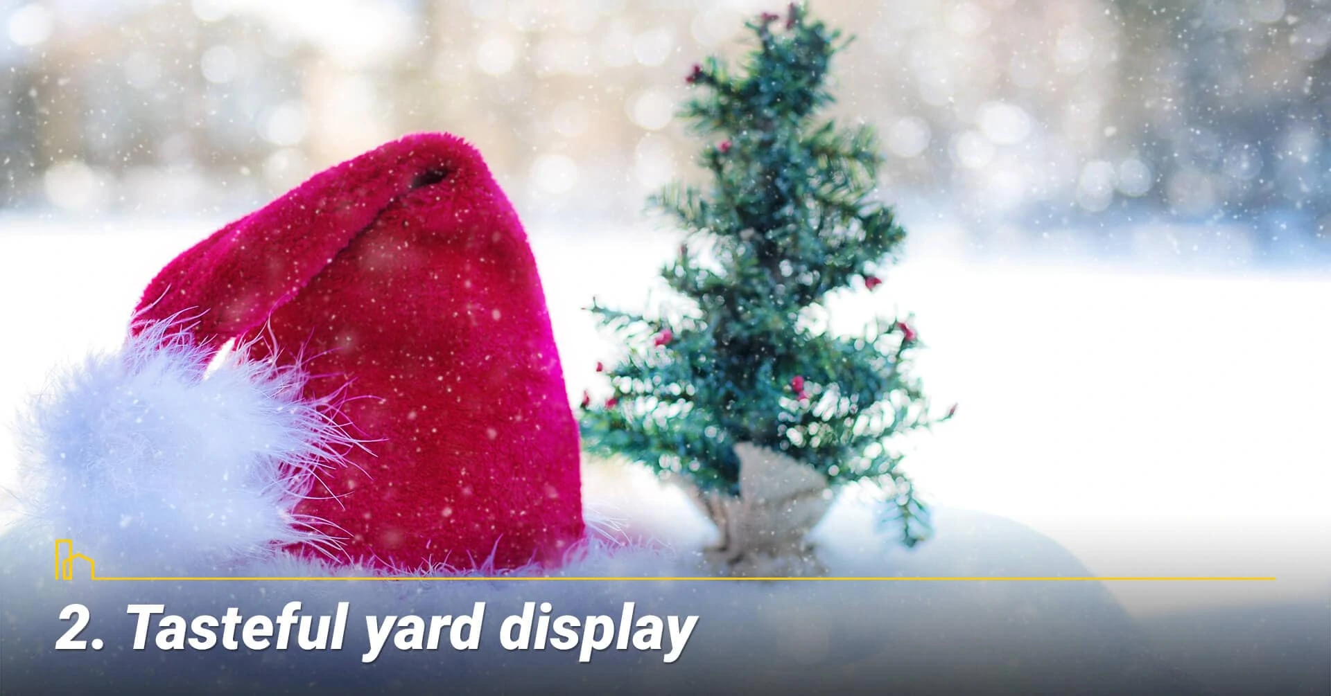 Tasteful yard display, dress up your front yard