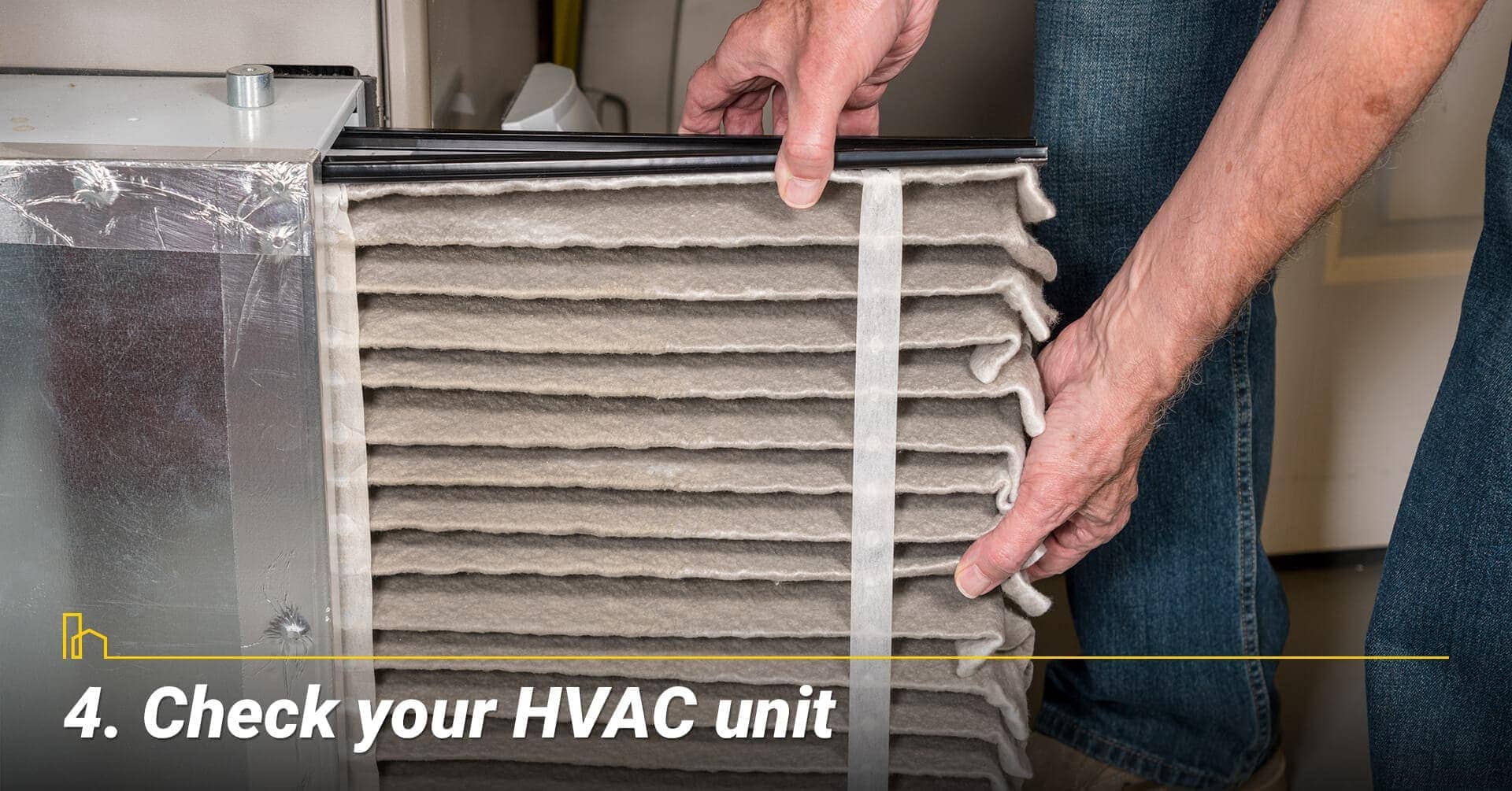 Check your HVAC unit, change your air filter Check your HVAC unit, change your air filter