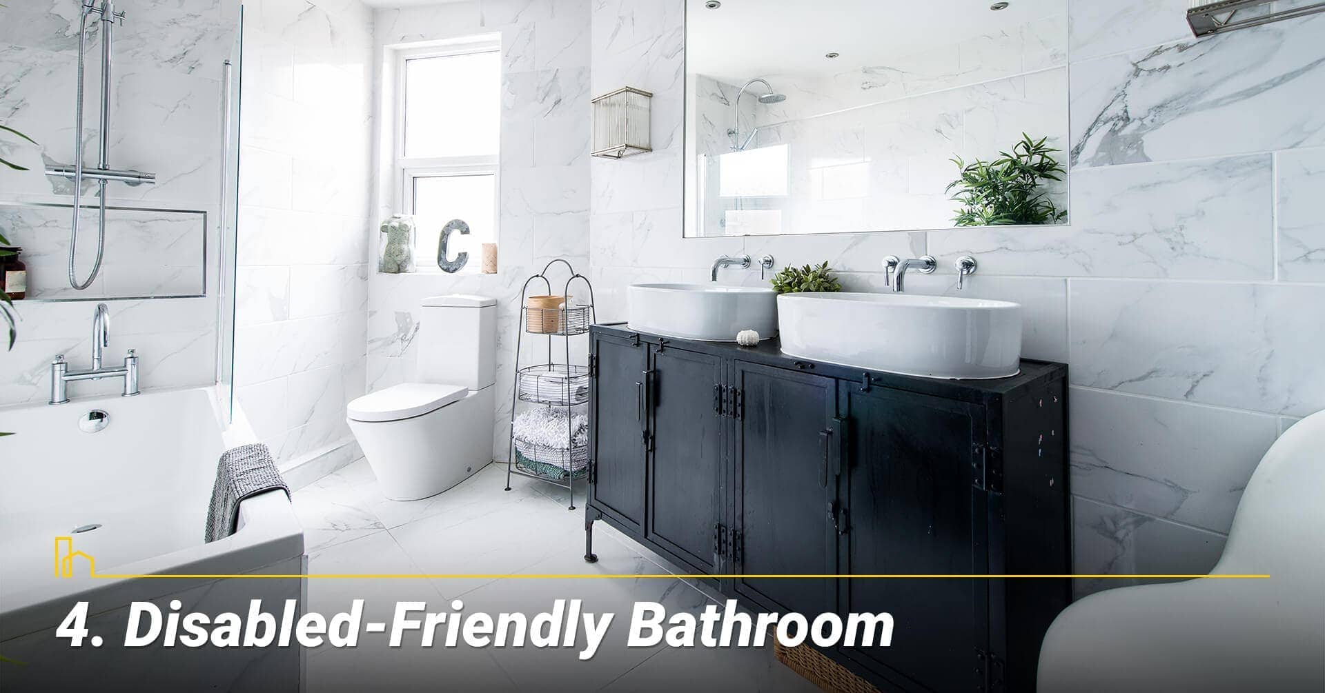Disabled-Friendly Bathroom, make your bathroom easy for person with disability to access Disabled-Friendly Bathroom, make your bathroom easy for person with disability to access