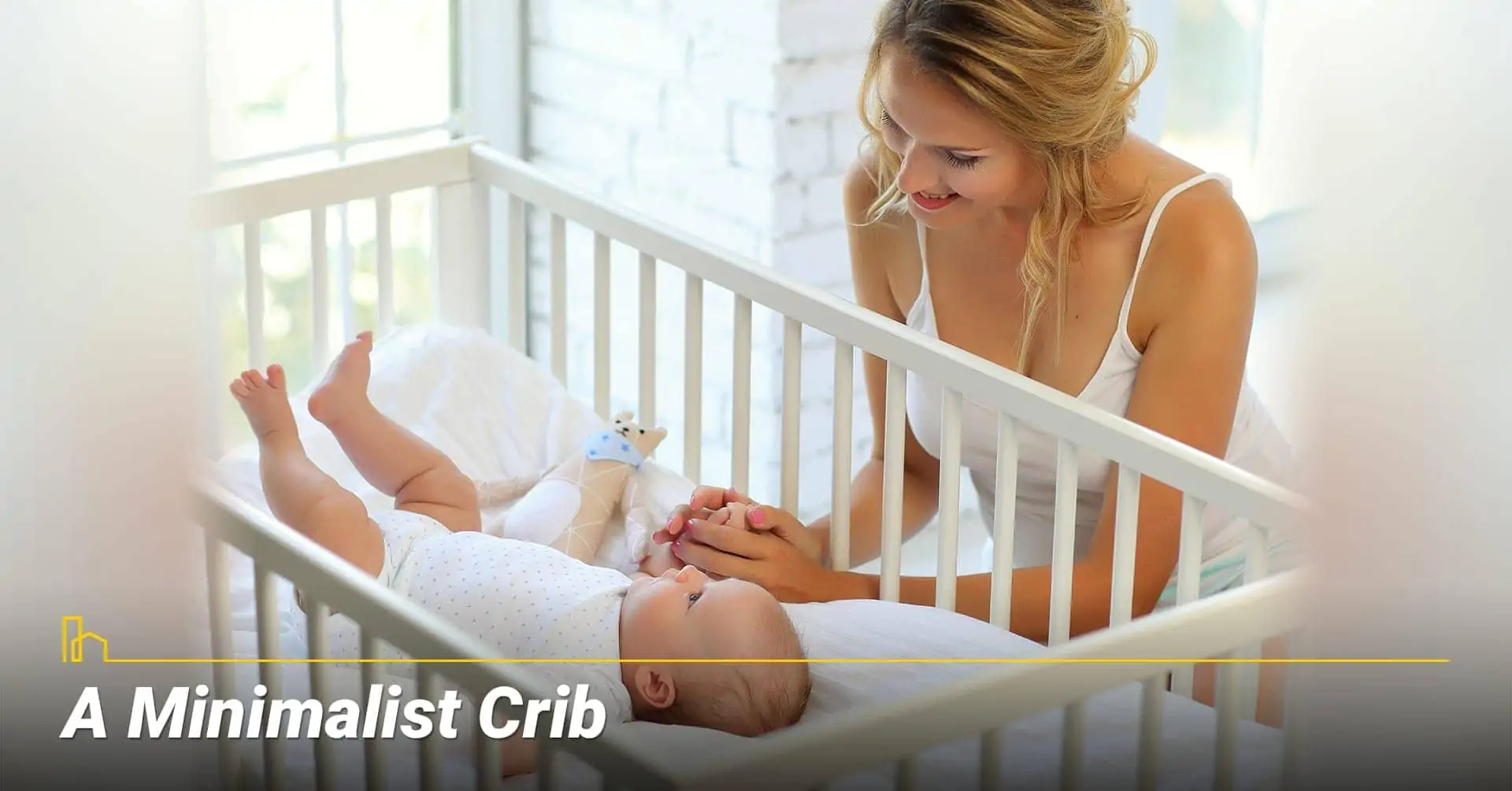 A Minimalist Crib, keep baby crib to the minimal