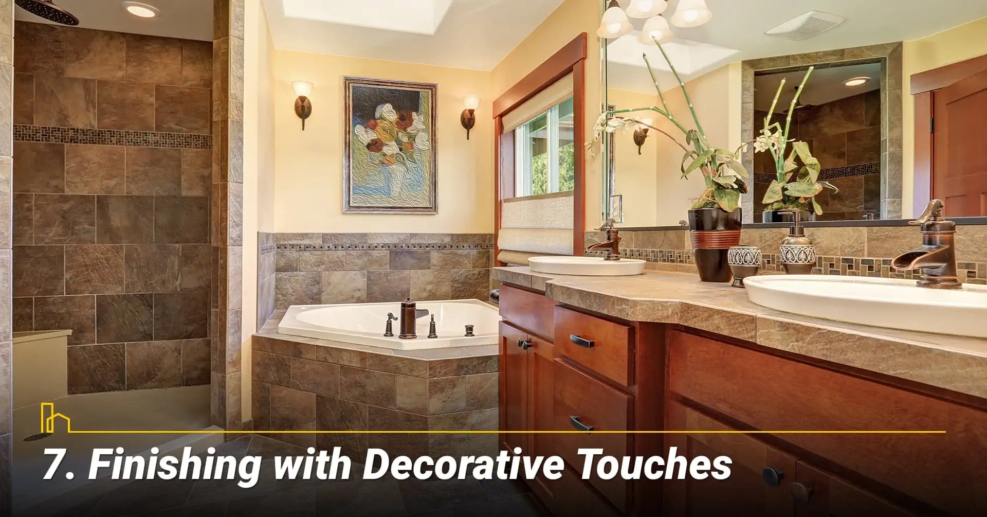 Finishing with Decorative Touches, add decorative items