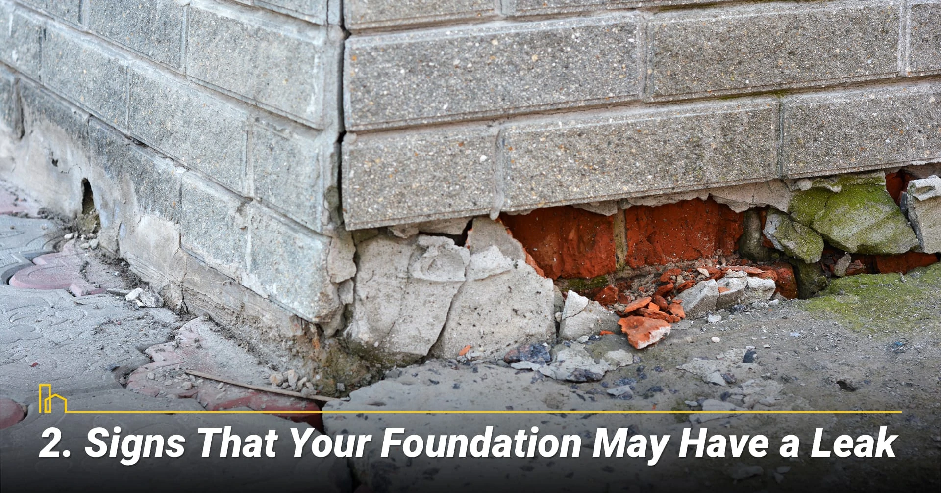 Signs That Your Foundation May Have a Leak, deteriorated external walls