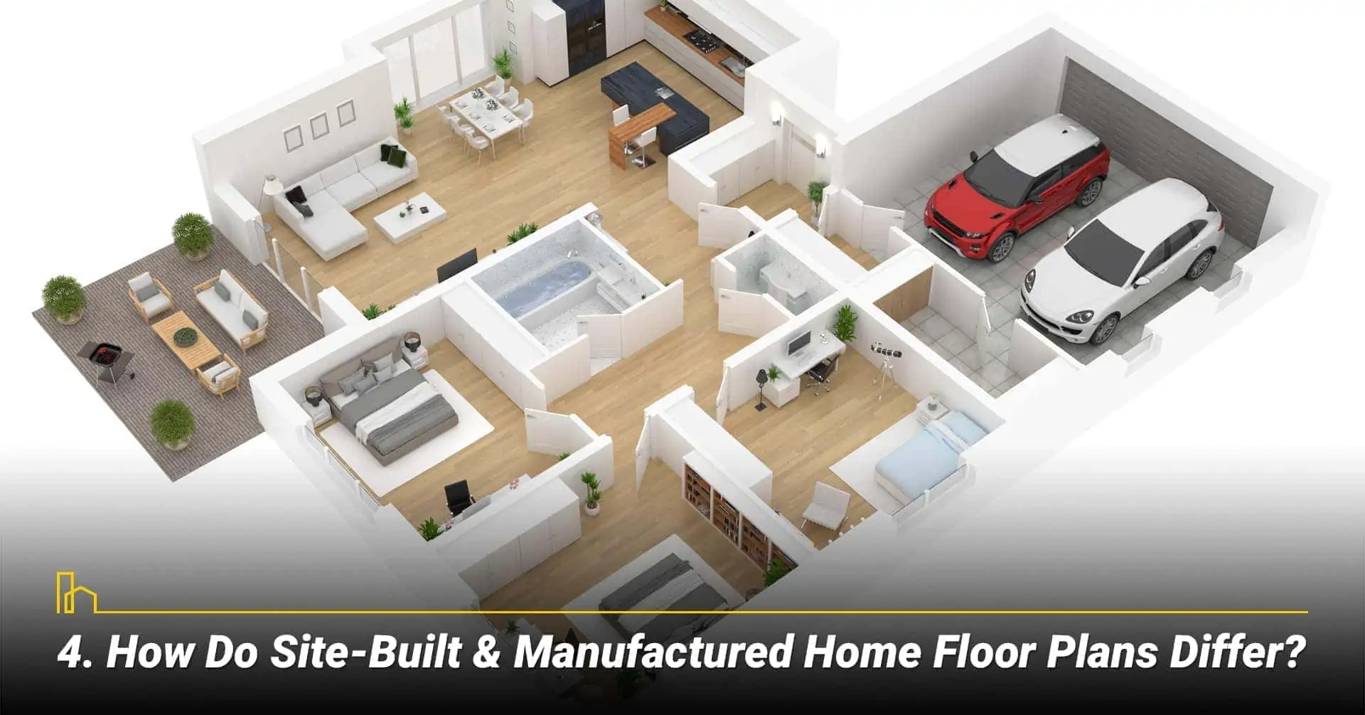 How Do Site-Built & Manufactured Home Floor Plans Differ? floor plans for site-built and manufactured homes