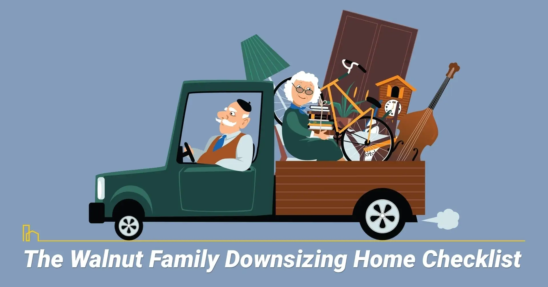 The Walnut Family Downsizing Home Checklist, things to do when downsizing