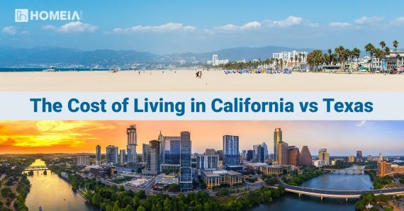 2022 Cost of Living in California vs Texas