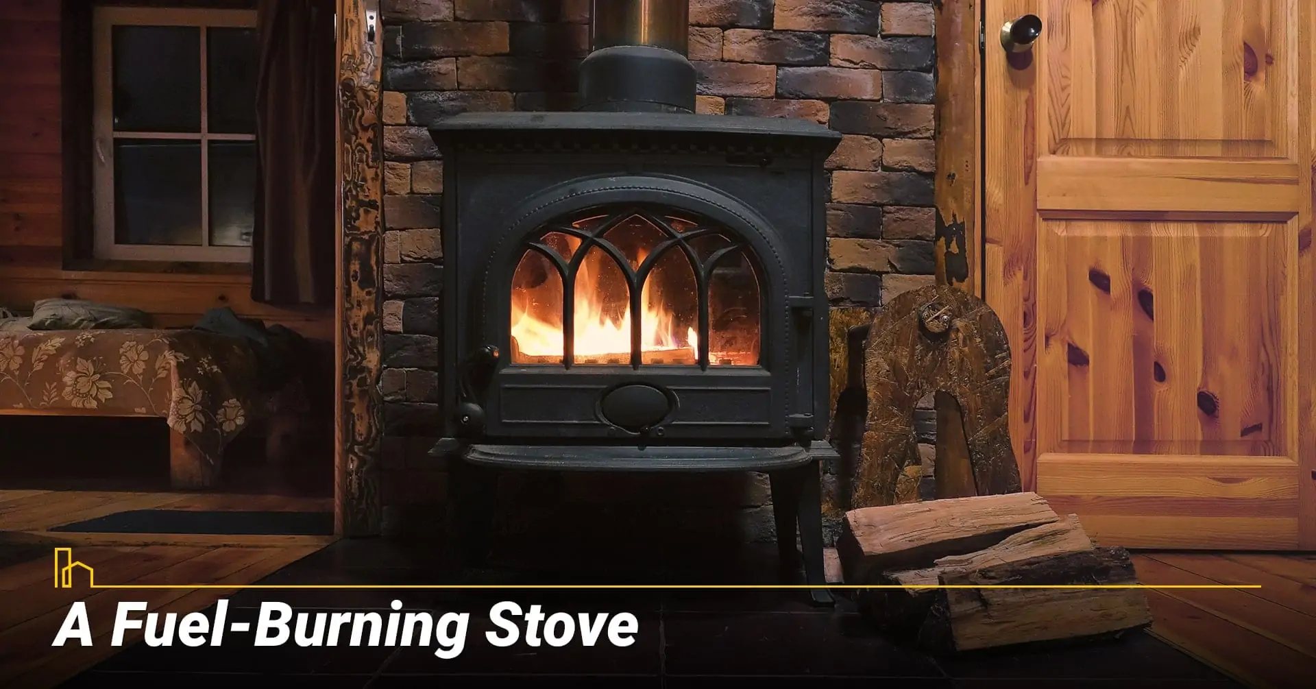 A Fuel-Burning Stove, heat your home with wood-burning stove
