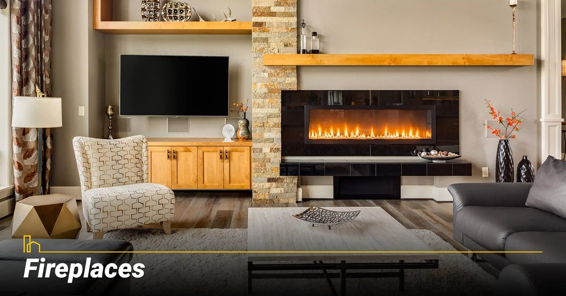Fireplaces, heat your home with a fireplace