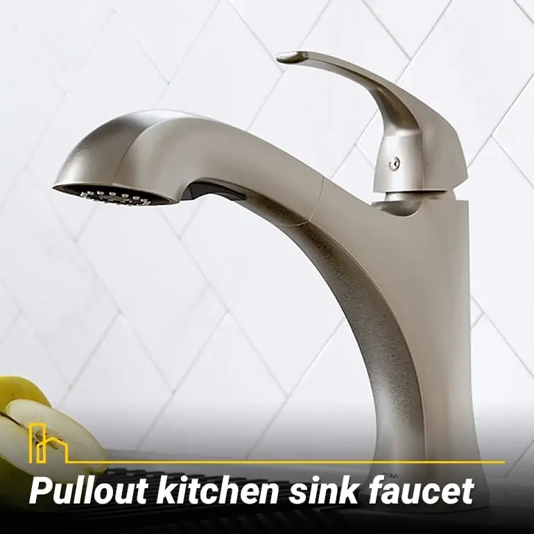 Pullout kitchen sink faucet, faucet with extendable sprayers