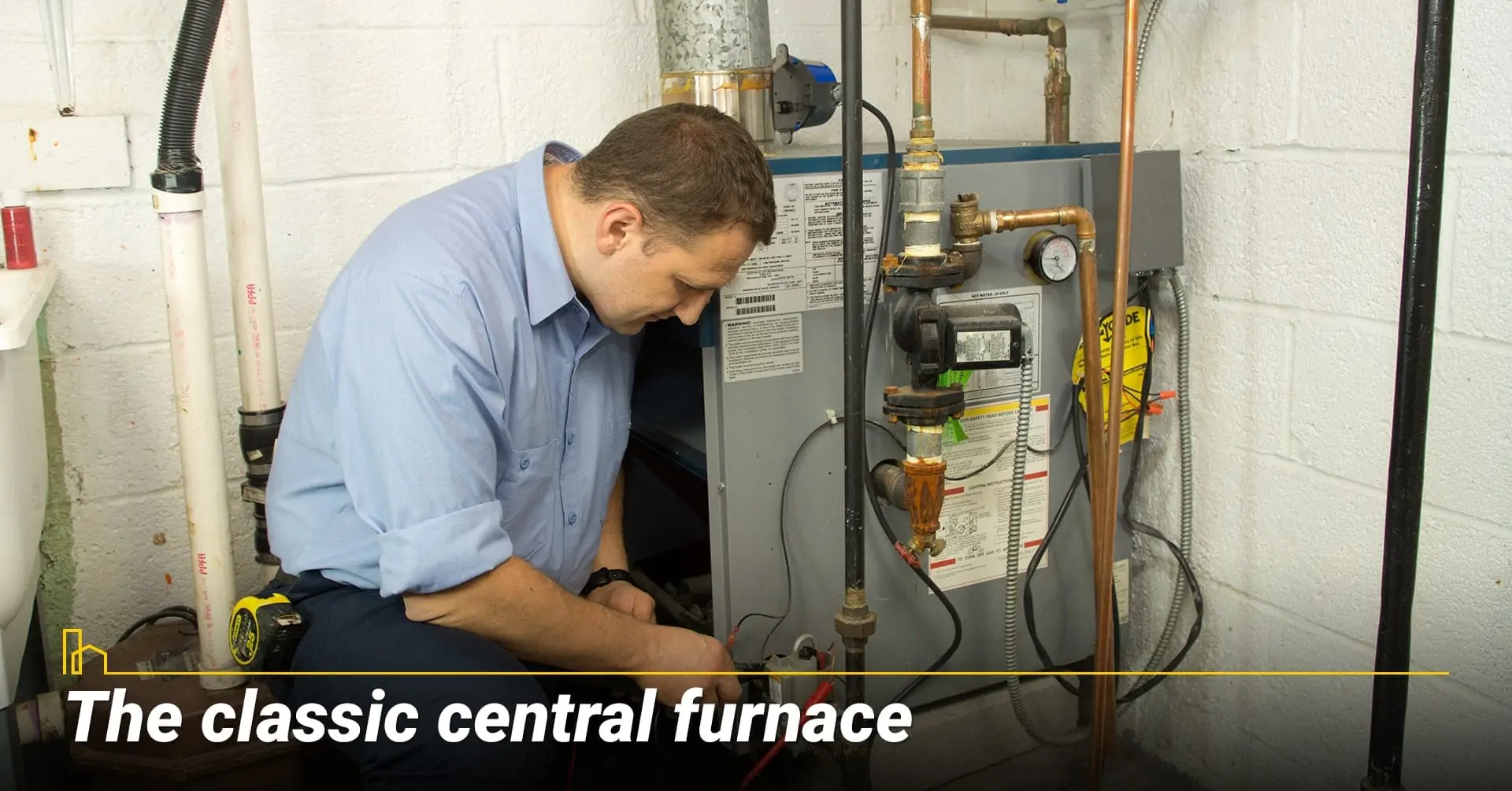 The classic central furnace, heat your home with central furnace