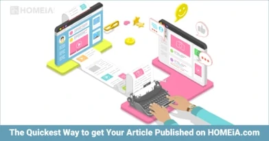 The Quickest Way to get Your Article Published on HOMEiA.com