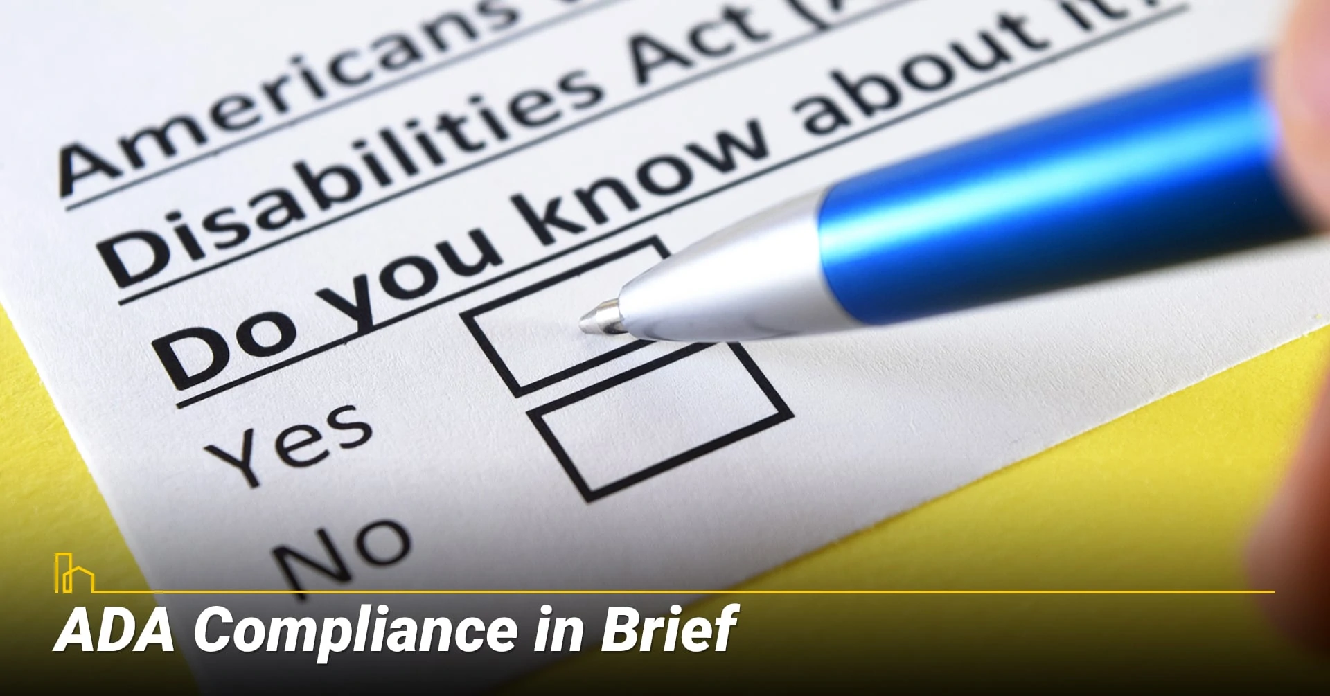 ADA compliance in brief, learn about ADA compliance
