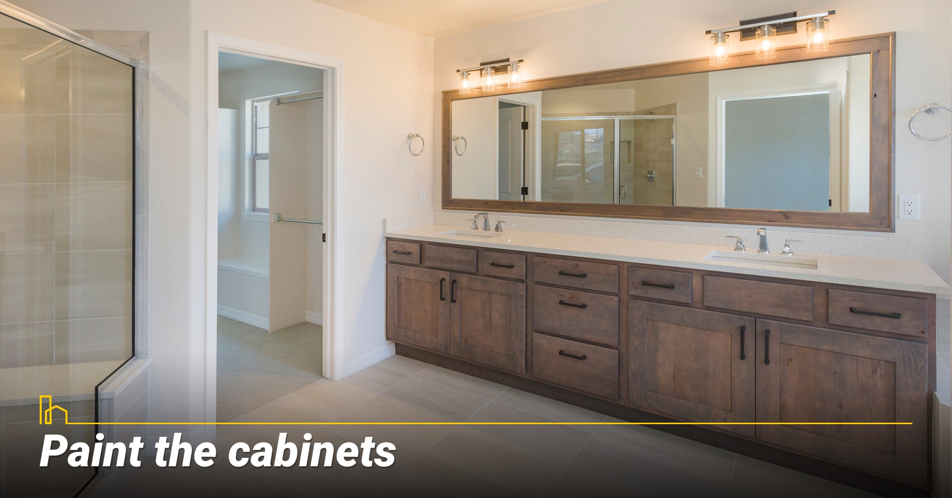 Paint the cabinets Paint the cabinets