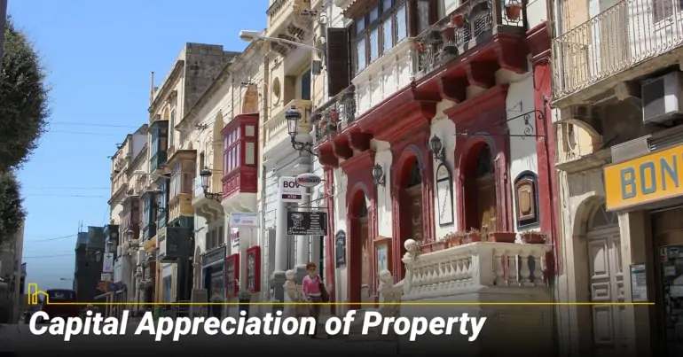 Capital Appreciation of Property