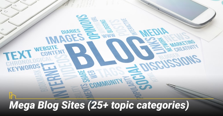 Mega Blog Sites (25+ topic categories) Mega Blog Sites (25+ topic categories)