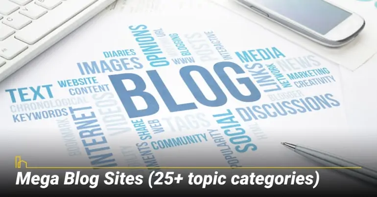 Mega Blog Sites (25+ topic categories)