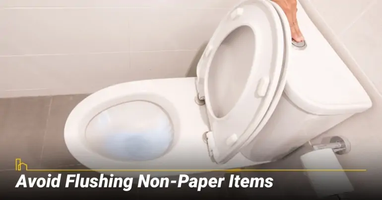 Avoid Flushing Non-Paper Items