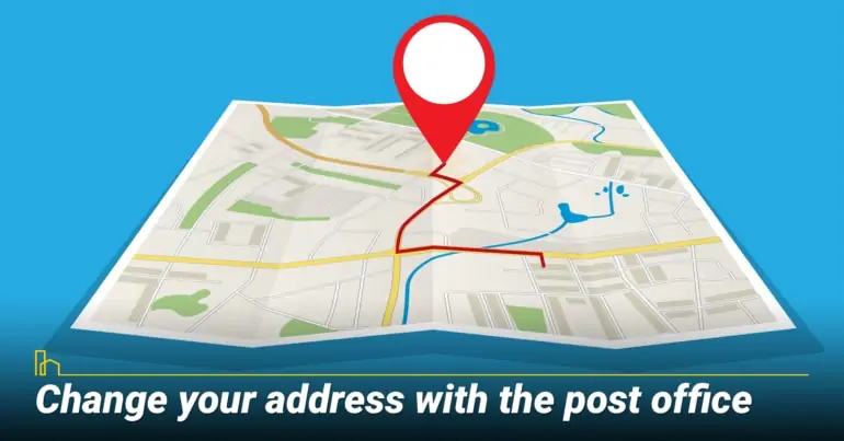 Change your address with the post office