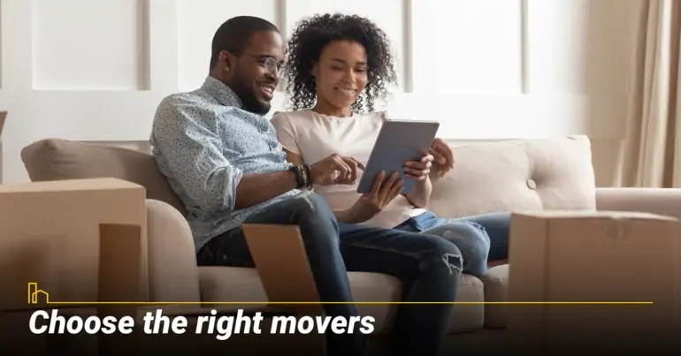 Choose the right movers