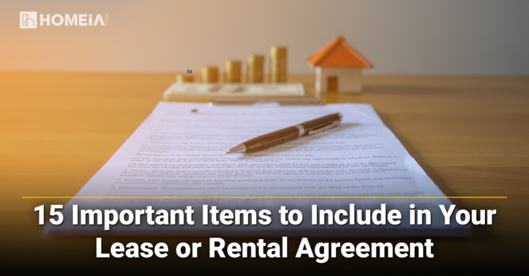 15 Important Items to Include in Your Lease or Rental Agreement