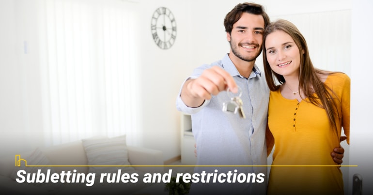 Subletting rules and restrictions