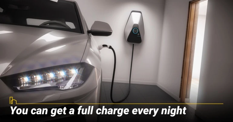 You can get a full charge every night.
