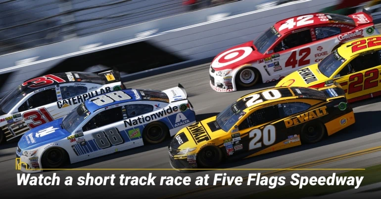 Watch a short track race at Five Flags Speedway