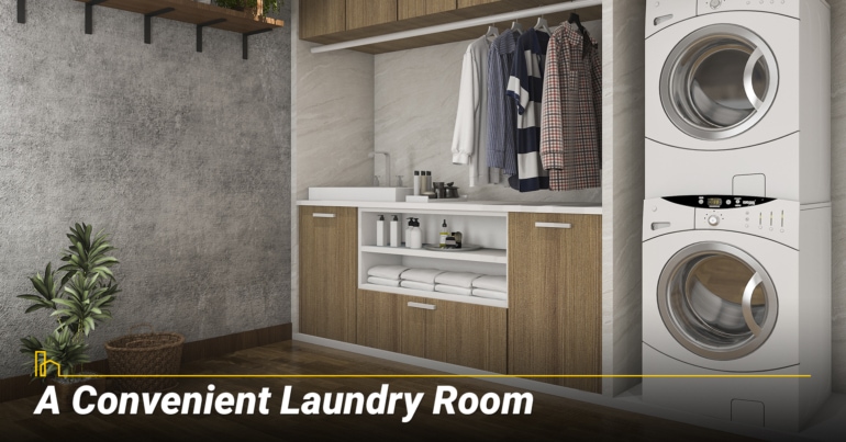 A Convenient Laundry Room A Convenient Laundry Room