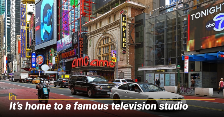 It’s home to a famous television studio.