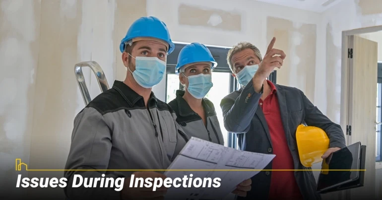 Issues During Inspections