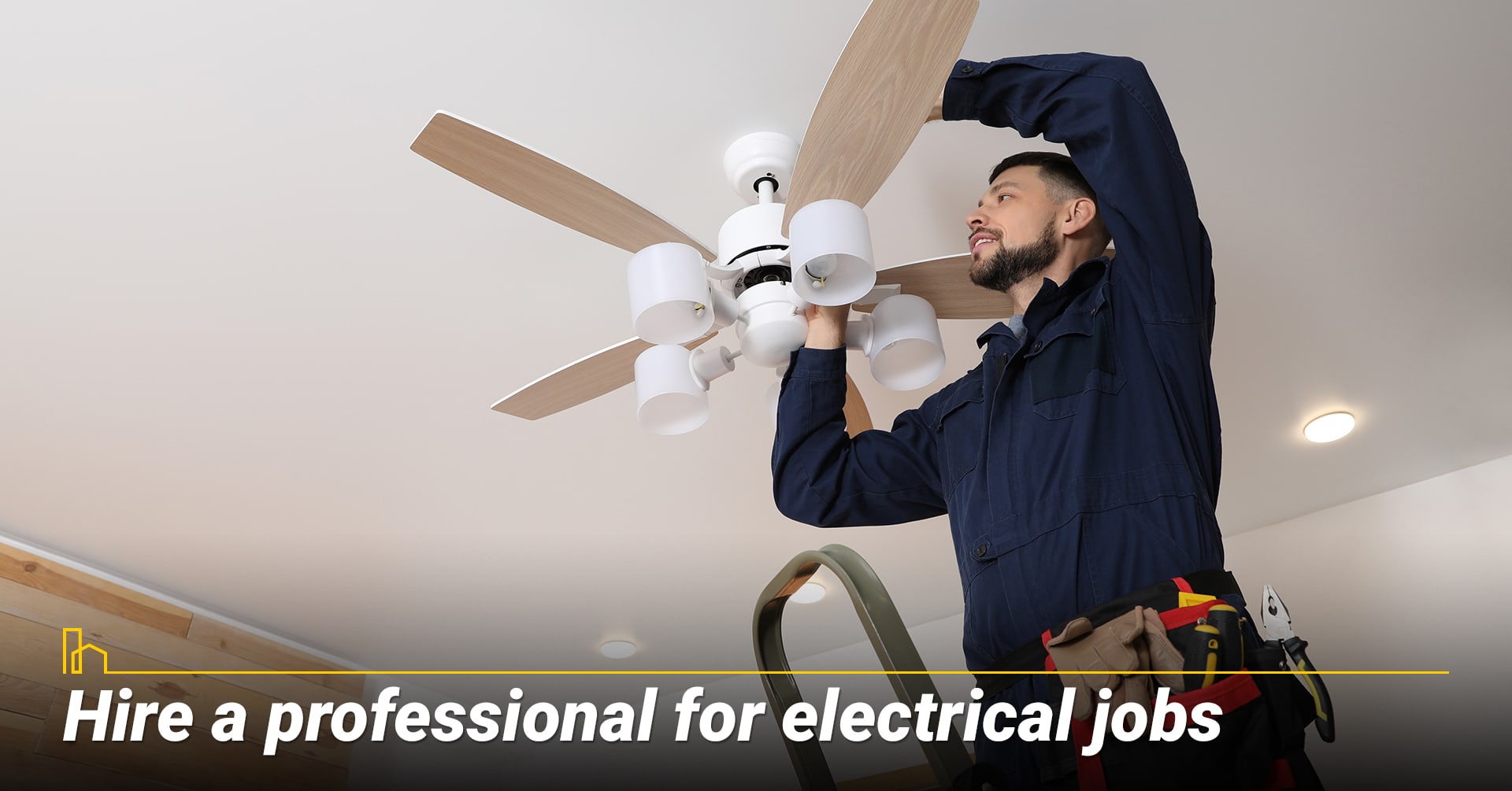Hire a professional for electrical jobs. Hire a professional for electrical jobs.