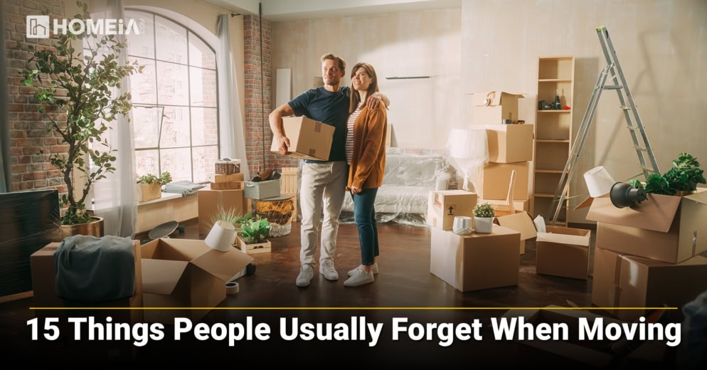 15 Things People Usually Forget When Moving