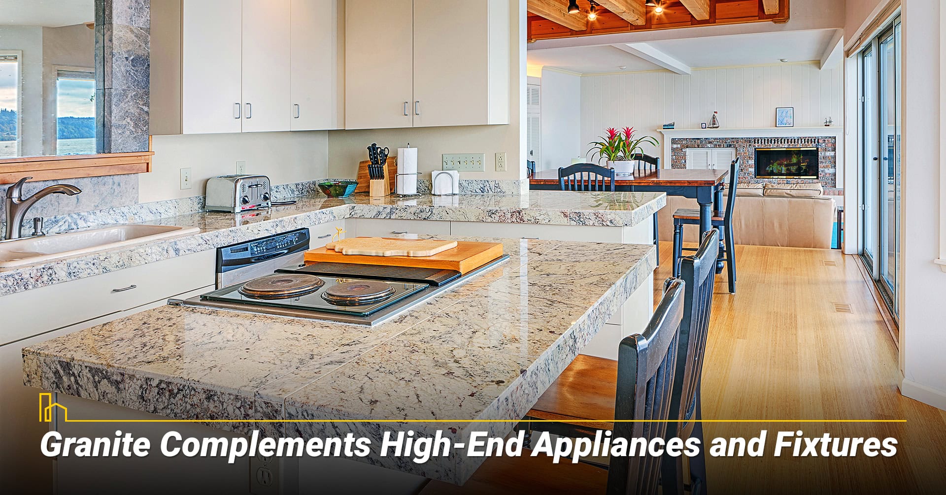 Granite Complements High End Appliances and