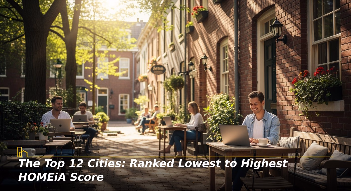 The Top 12 Cities: Ranked Lowest to Highest HOMEiA Score