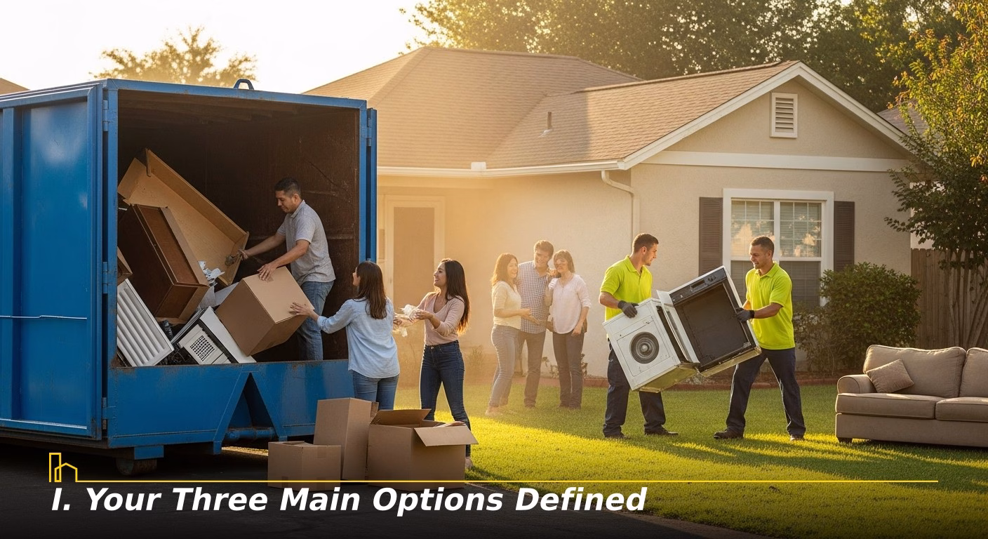 Your Three Main Options Defined