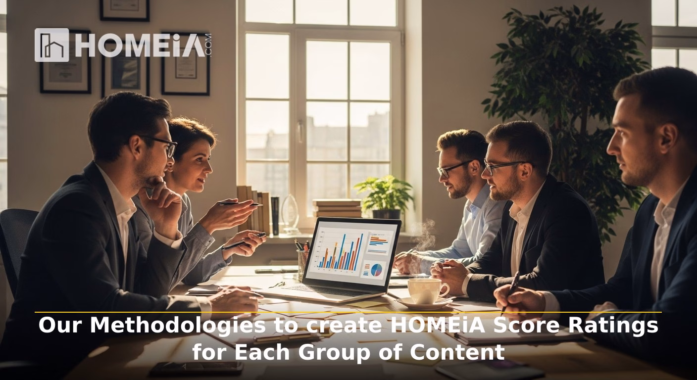 Our Methodologies to create HOMEiA Score Ratings for Each Group of Content