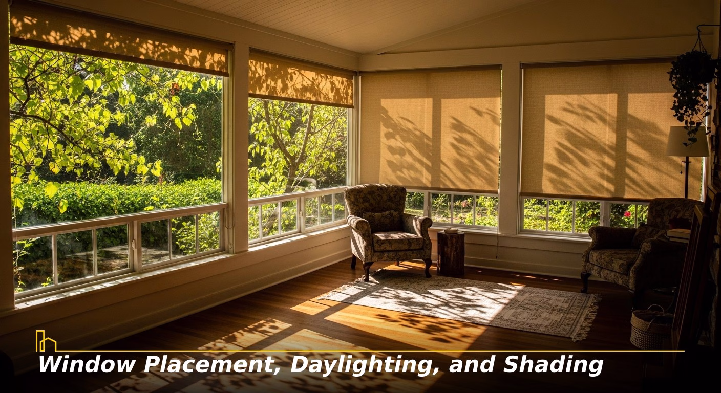 Window Placement, Daylighting, and Shading