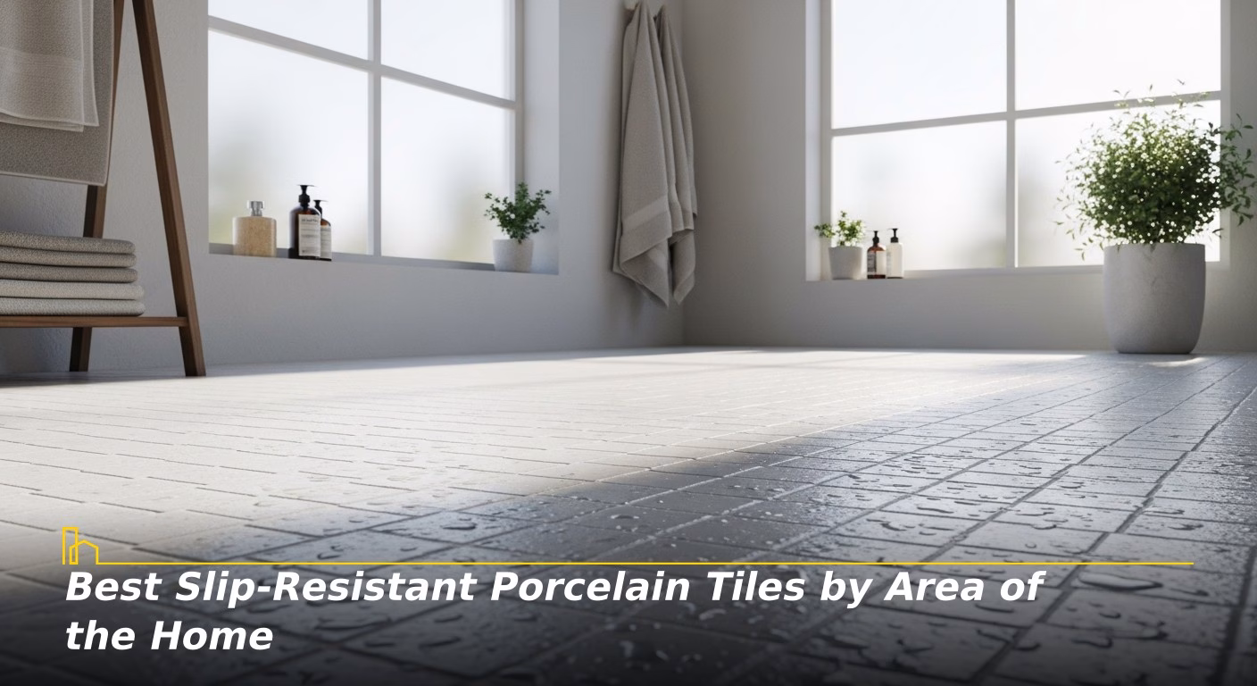 Best Slip-Resistant Porcelain Tiles by Area of the Home