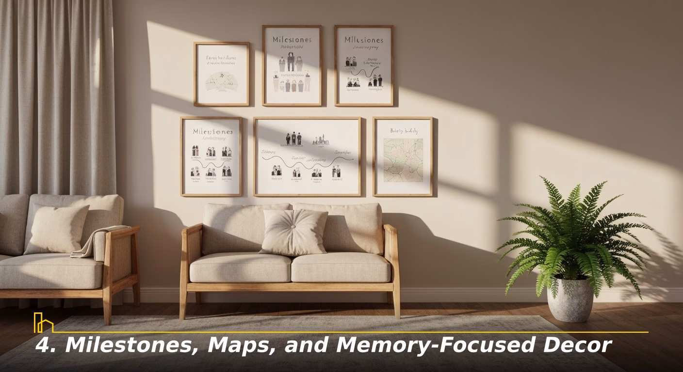 Milestones, Maps, and Memory-Focused Decor