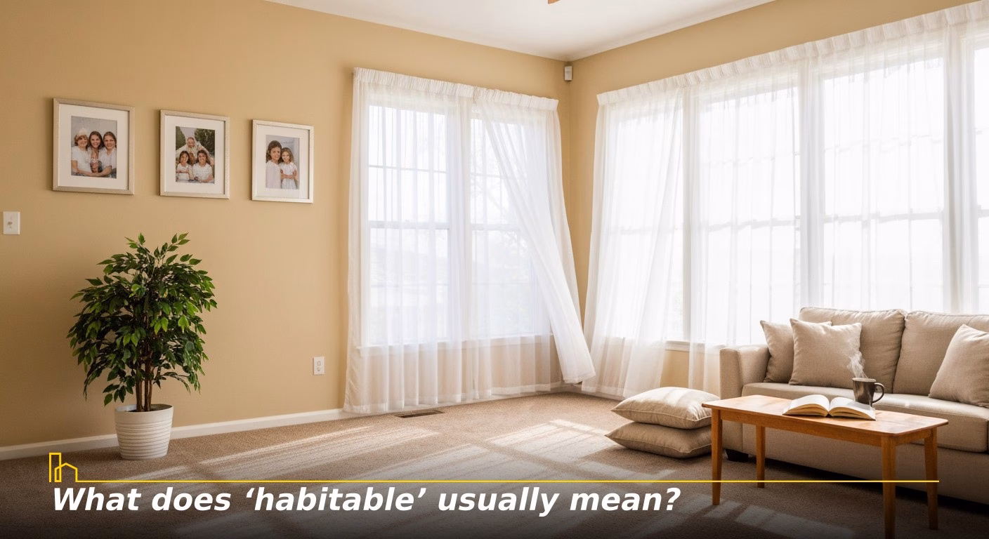 What does ‘habitable’ usually mean?