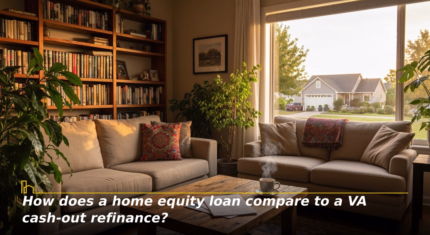 How does a home equity loan compare to a VA cash-out refinance?
