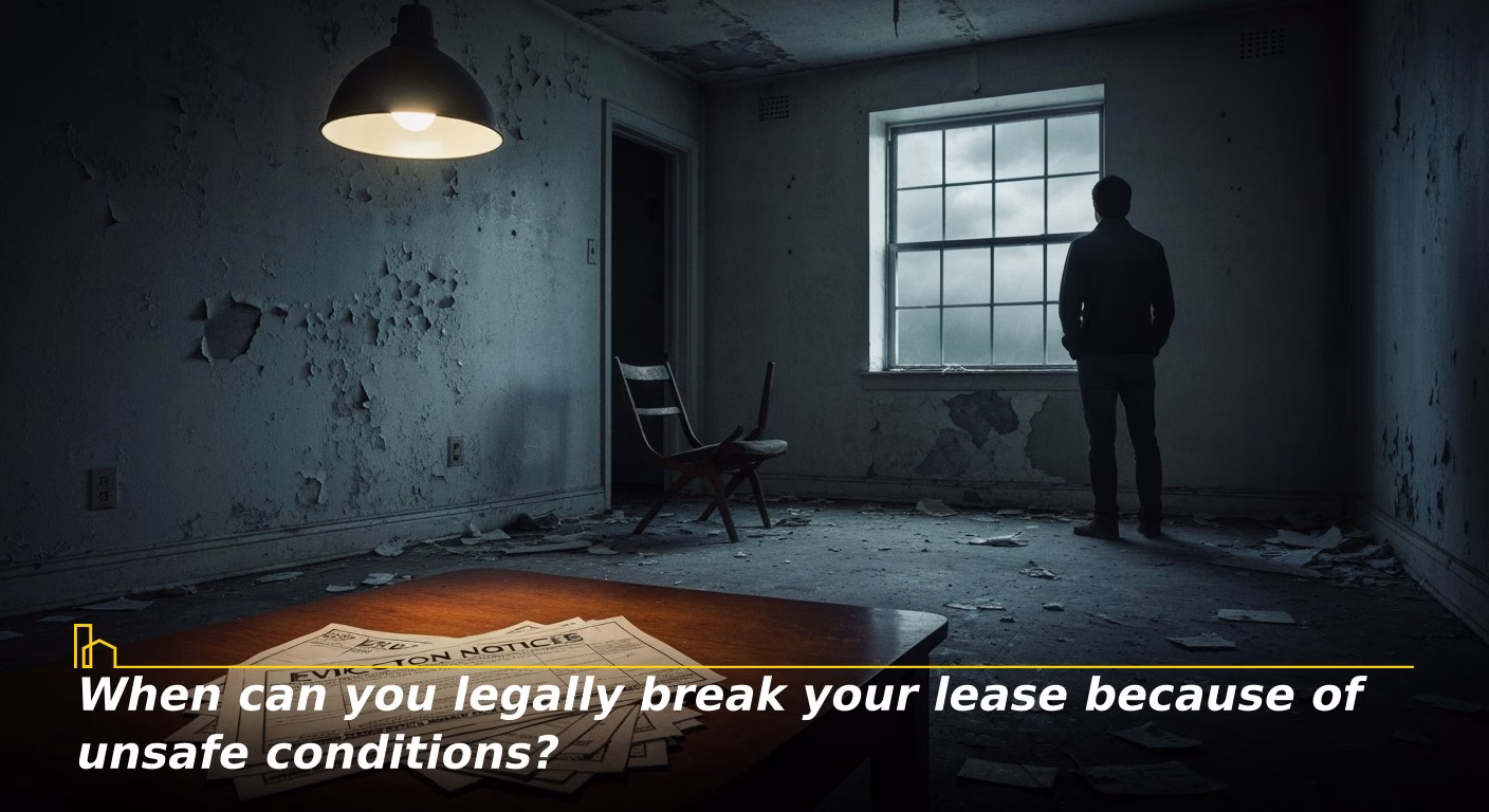 When can you legally break your lease because of unsafe conditions?