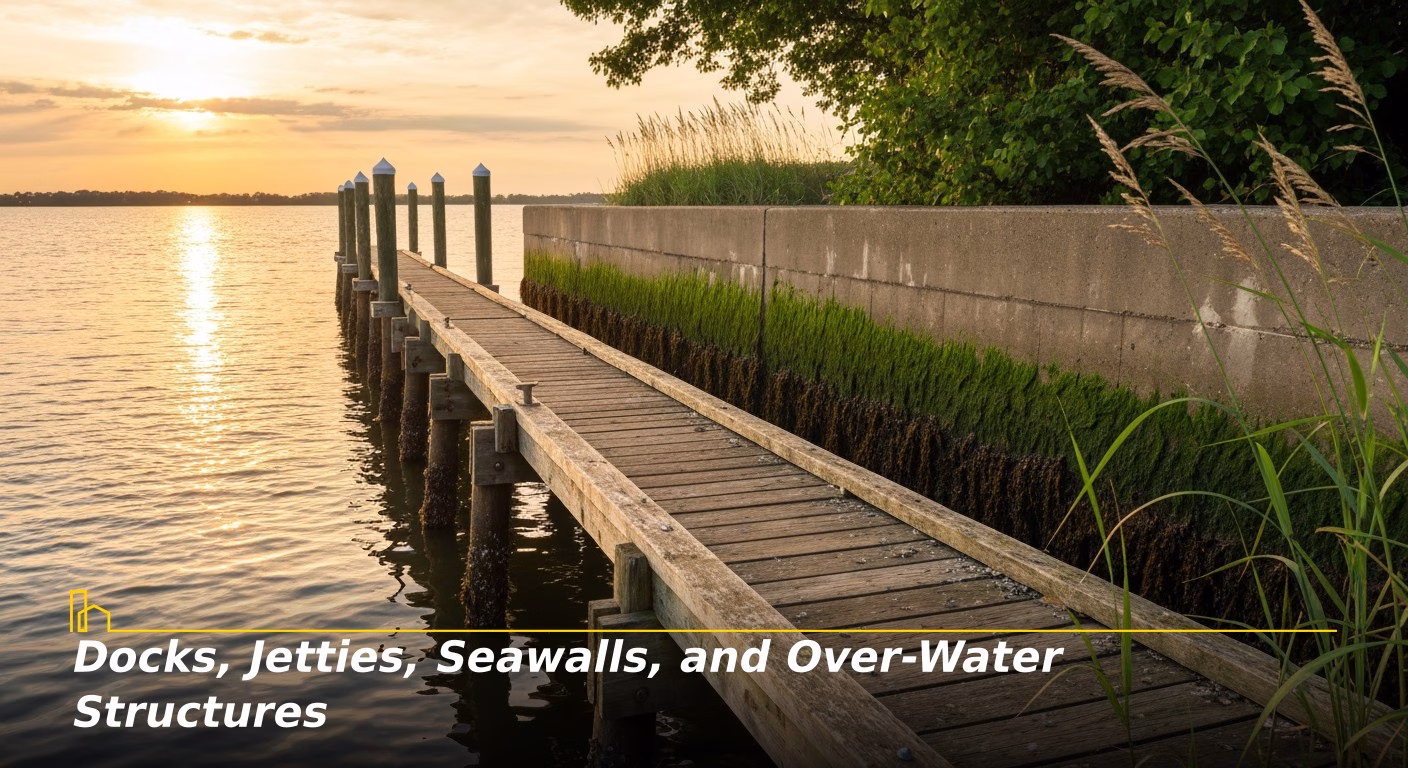 Docks, Jetties, Seawalls, and Over-Water Structures