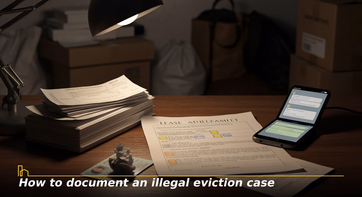 How to document an illegal eviction case